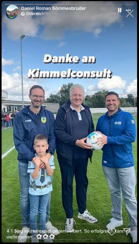 KimmelConsult Ballsponsor 1FC Düren Facebook